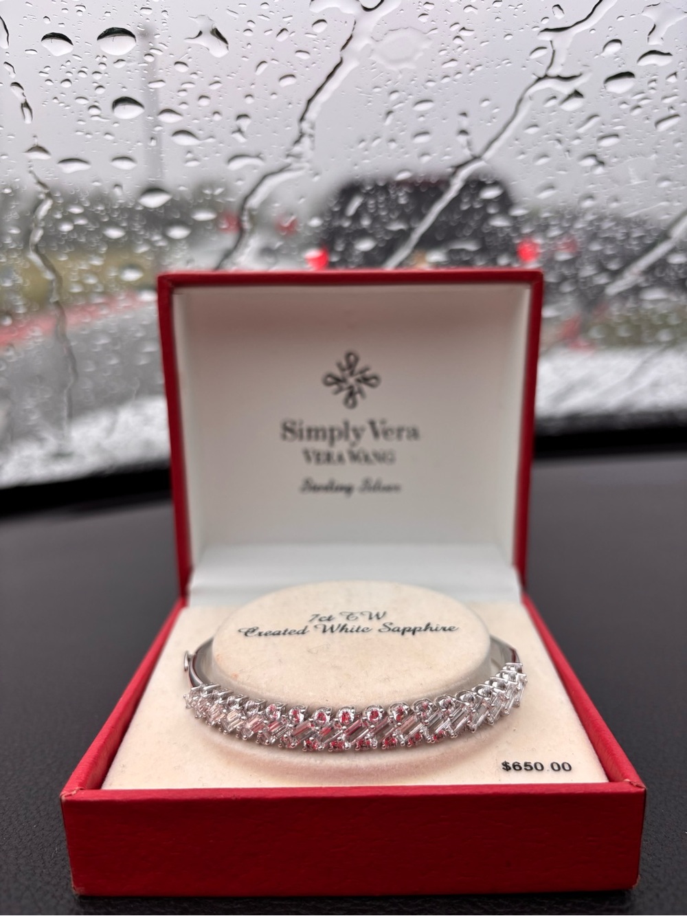 7ct TW Lab Created White Sapphire Bracelet
